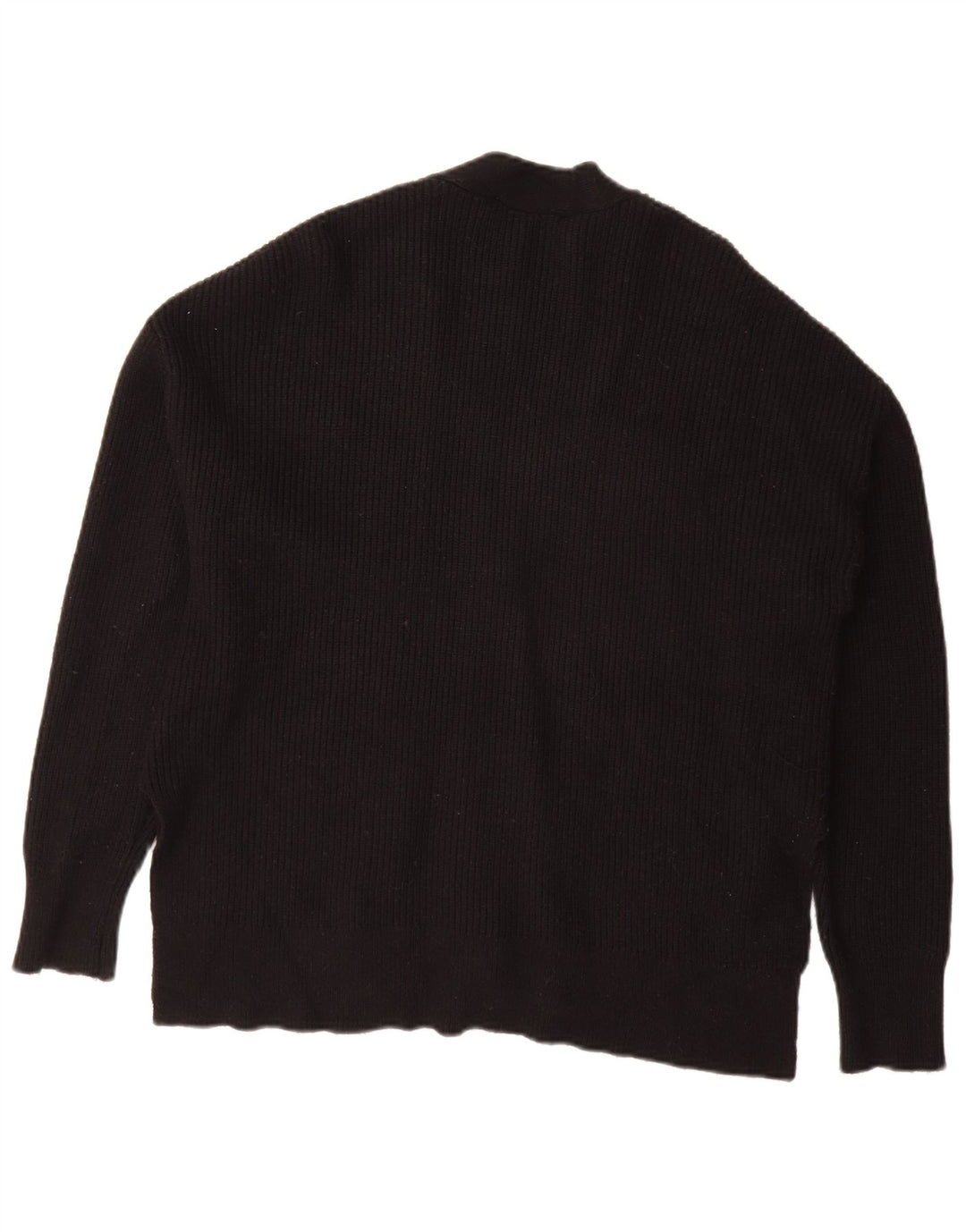 Zara Suéter Cardigan Oversized Feminino Reino Unido 10 Pequeno Preto