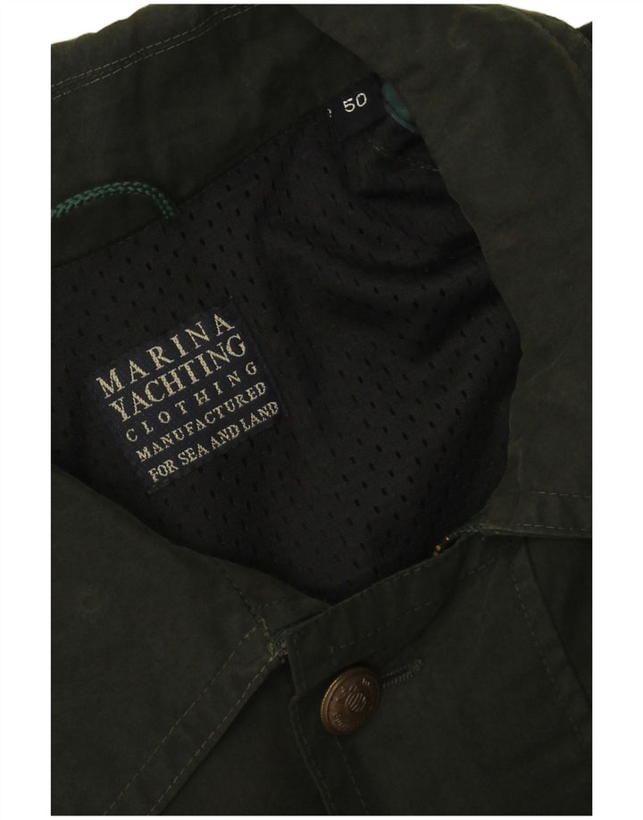 Jaqueta utilitária masculina Marina Yachting IT 50 algodão verde grande