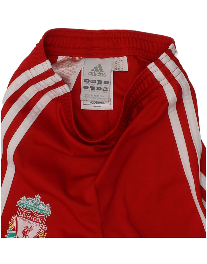 Shorts esportivos gráficos Adidas Baby Boys Liverpool 6-9 meses poliéster vermelho