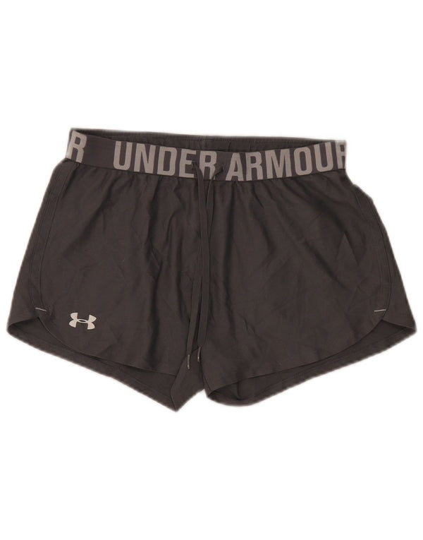 Shorts esportivos femininos Under Armour Heat Gear Graphic UK 6 XS cinza