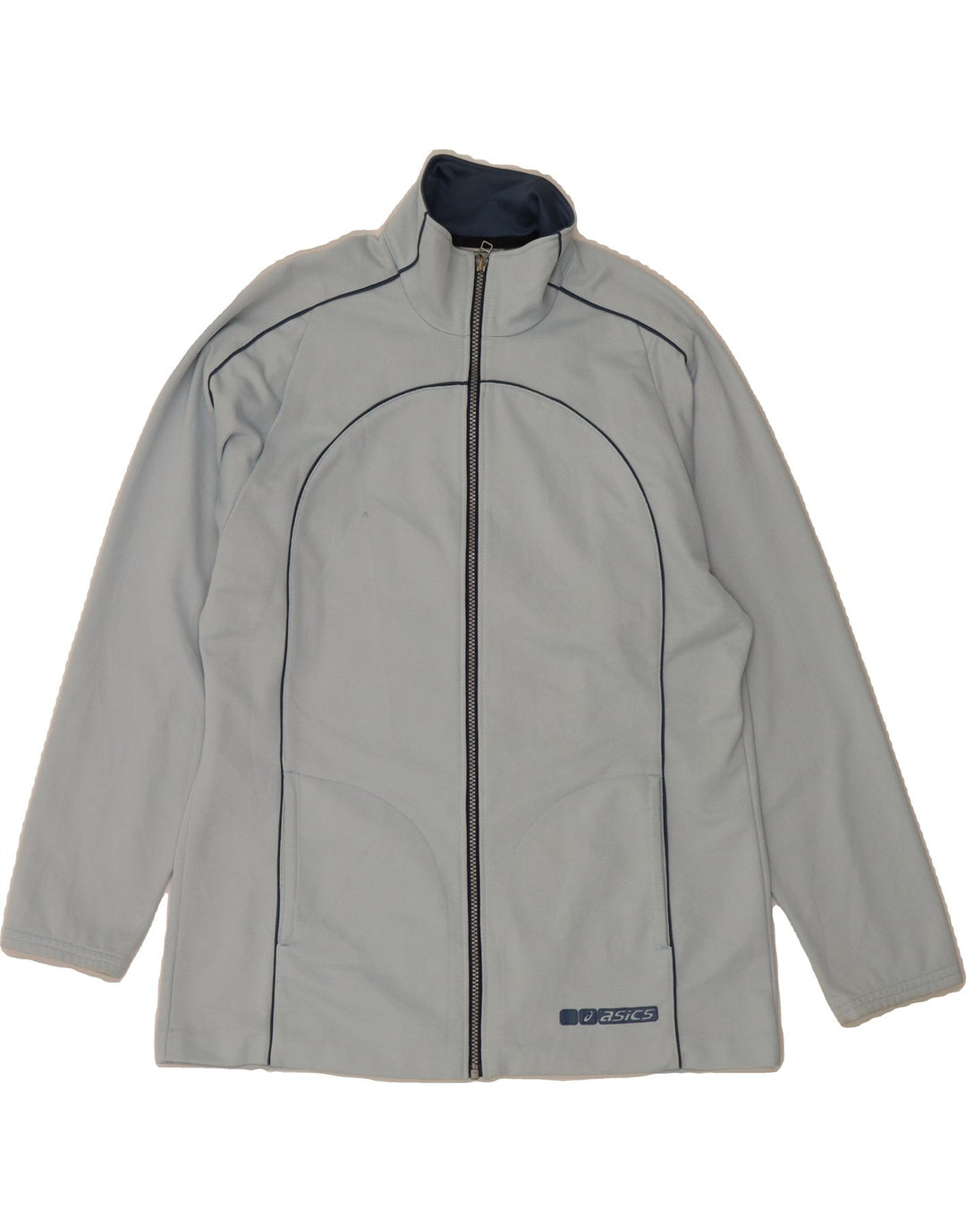 ASICS Mens Tracksuit Top Jacket XL Blue Polyester Vintage Asics and Second-Hand Asics from Messina Hembry 