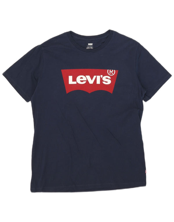 Camiseta gráfica masculina Levi's grande azul marinho