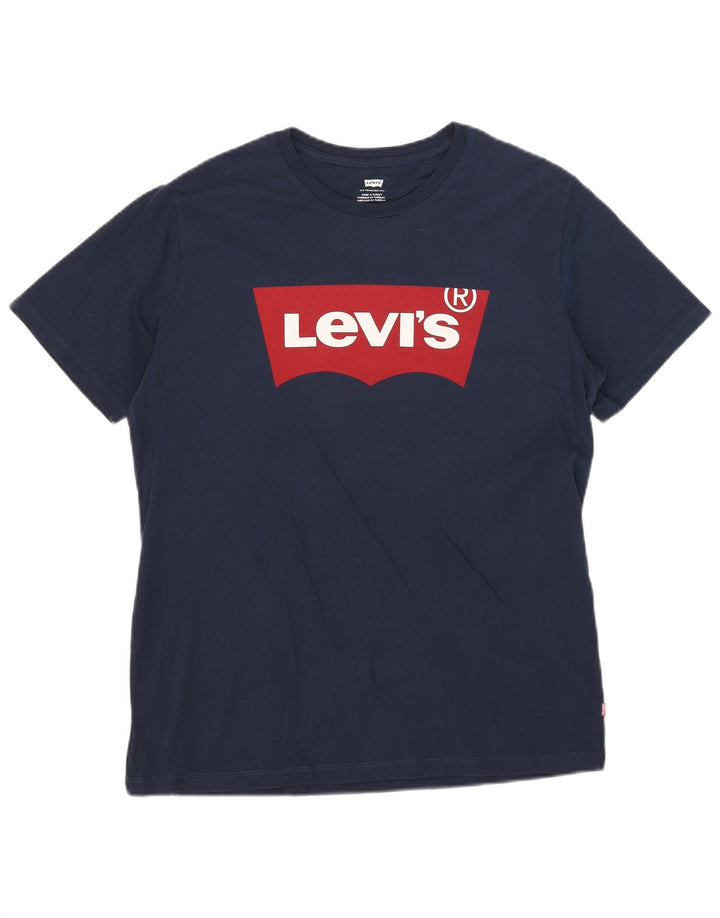 Camiseta gráfica masculina Levi's grande azul marinho