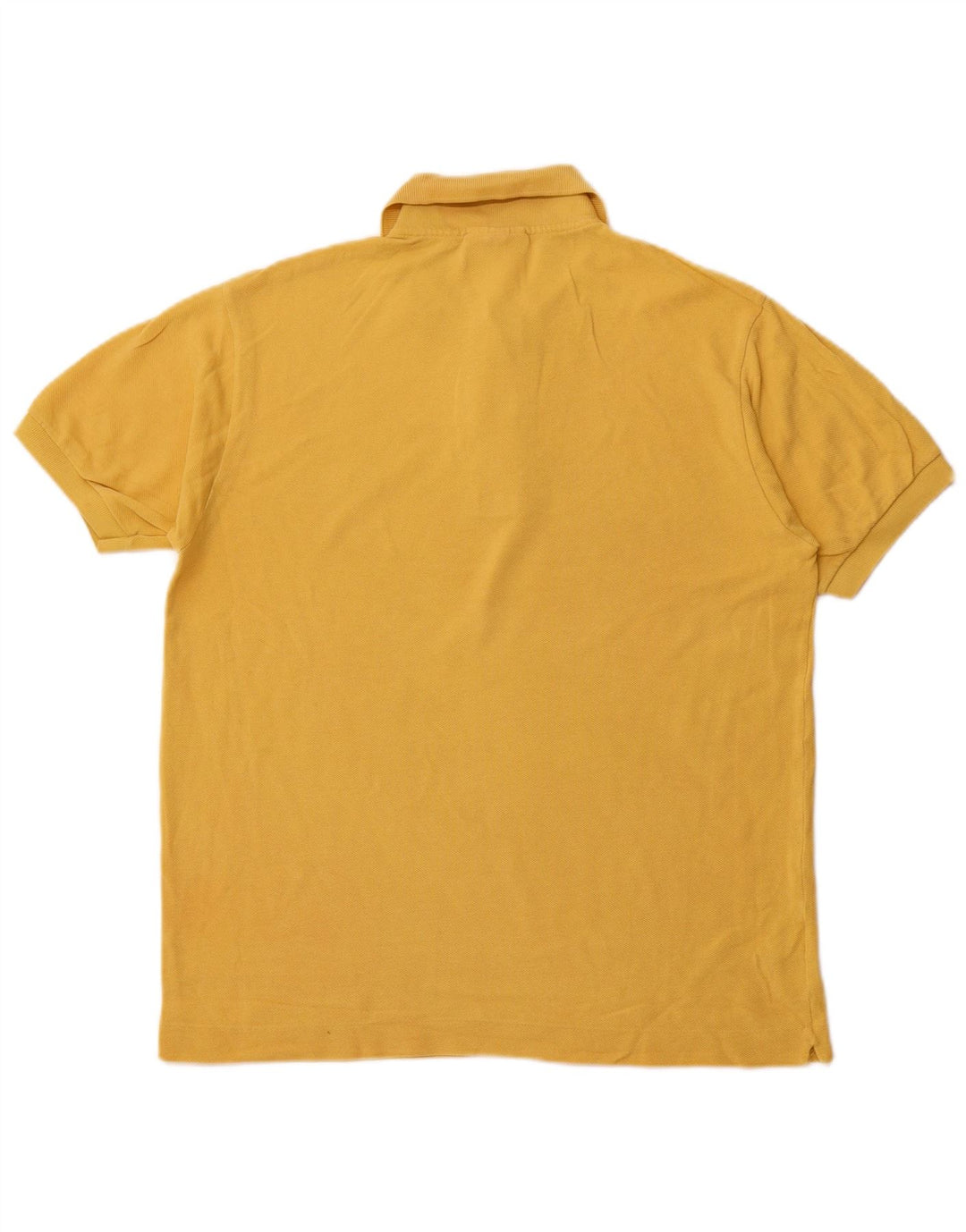 Camisa polo masculina LACOSTE Classic Fit tamanho 4 algodão amarelo médio