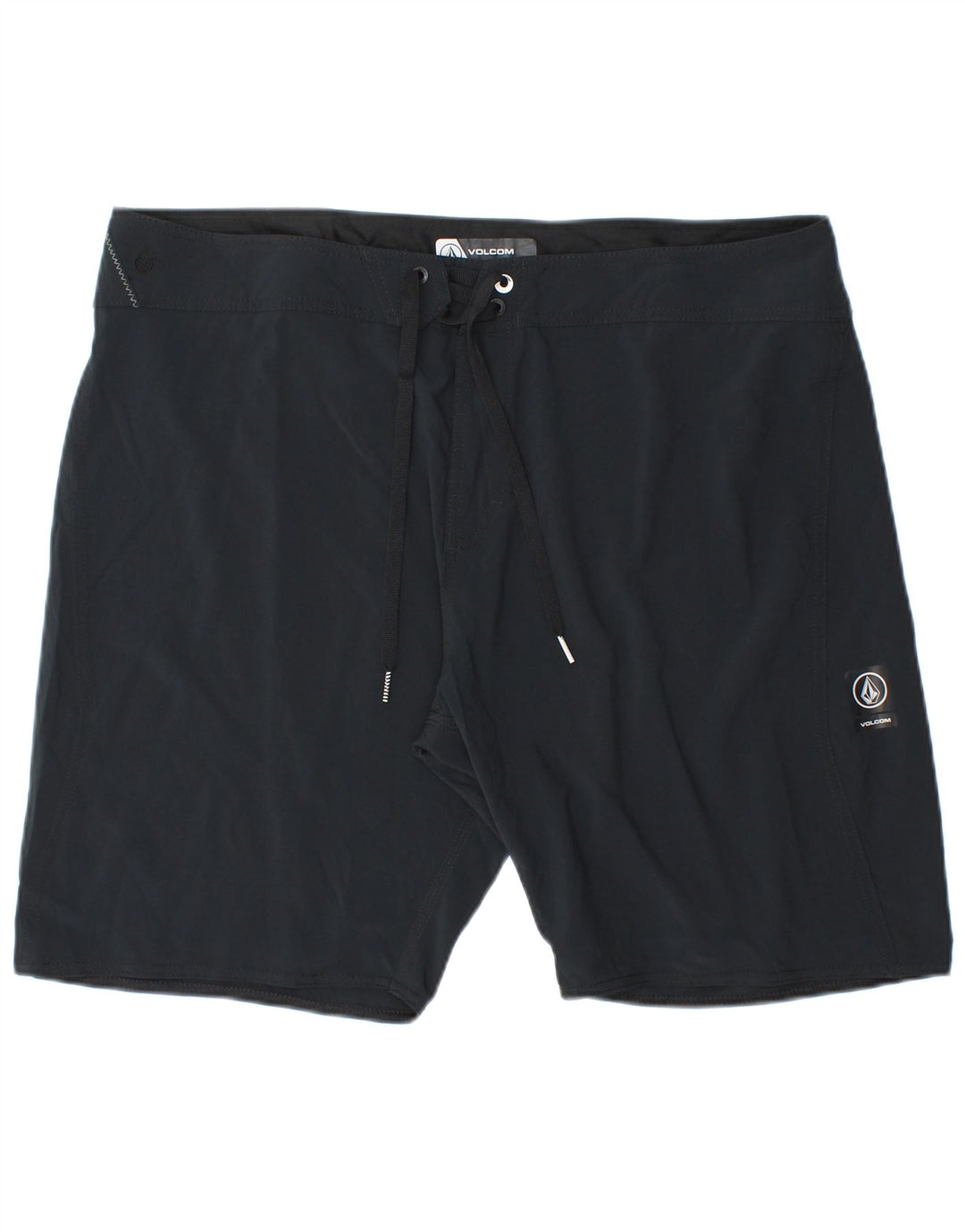 Calções de banho masculinos Volcom XL poliéster preto