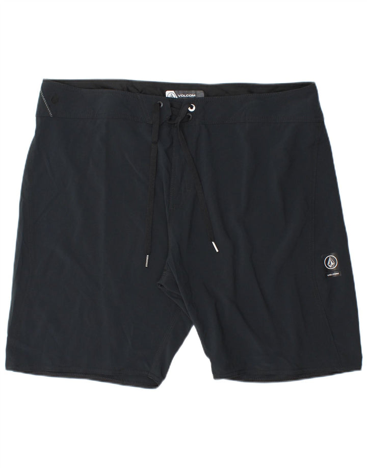Calções de banho masculinos Volcom XL poliéster preto