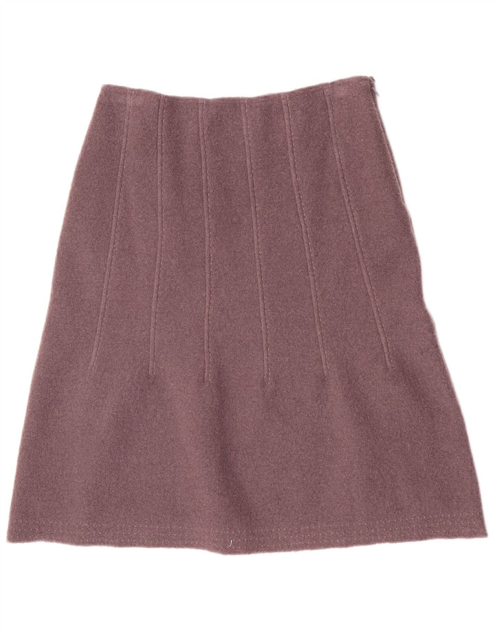 Fenn Wright Manson saia evasê feminina grande W30 lã roxa