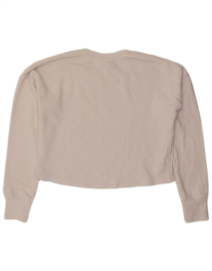 Suéter feminino Champion com estampa gráfica oversized UK 10 pequeno branco