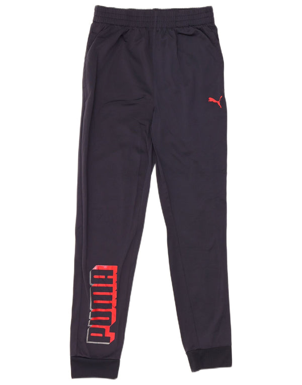 Calça de treino PUMA Boys Graphic Joggers 13-14 anos grande azul marinho