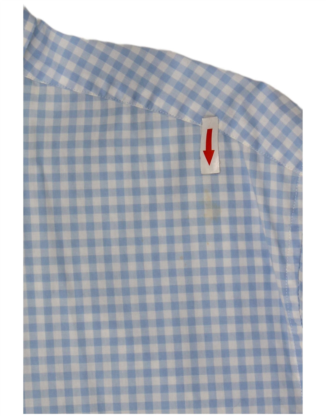 Camisa masculina Gant Regular Fit tamanho 45/46 18 2XL algodão guingão azul
