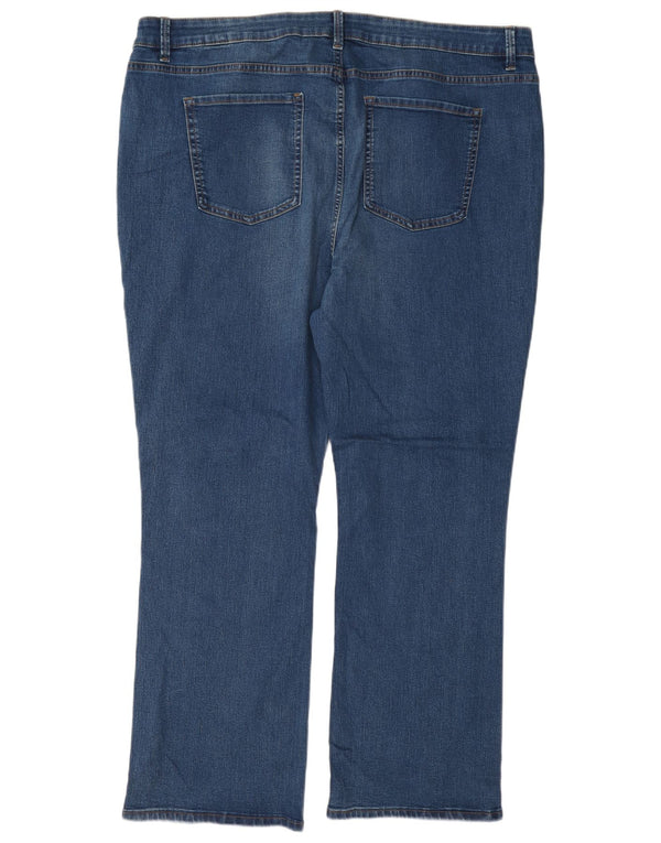 Calça jeans feminina Marks & Spencer Eva cintura alta bootcut Reino Unido 22 3XL W42 L30 azul
