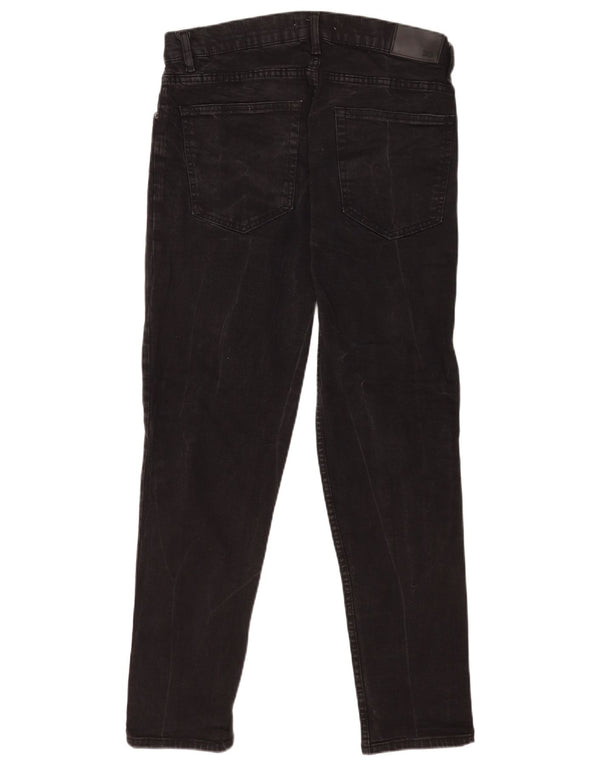 Zara Mens Slim Jeans EU 44 Grande W34 L29 Algodão Preto