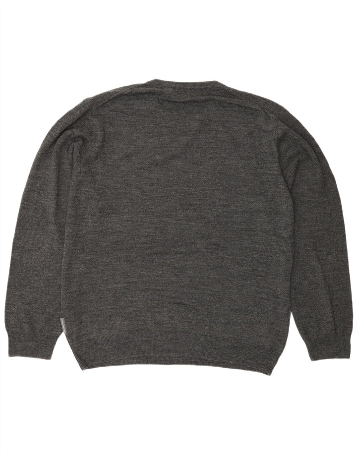 Suéter masculino French Connection com gola redonda XL cinza acrílico