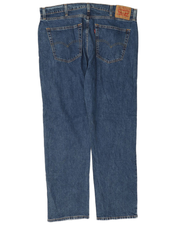 Levi's Masculino 505 Straight Jeans W40 L32 Azul Algodão