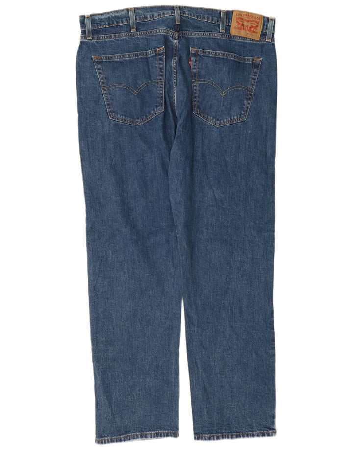 Levi's Masculino 505 Straight Jeans W40 L32 Azul Algodão