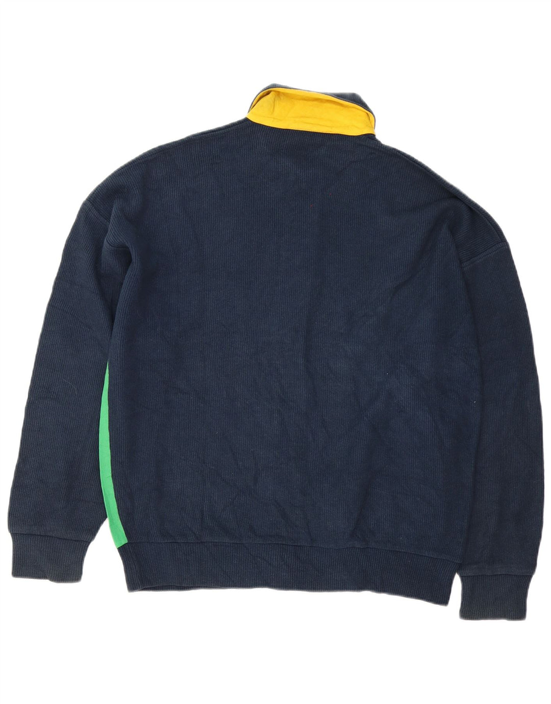 Suéter cardigã masculino Peter Brown IT 48 algodão colorblock azul marinho médio