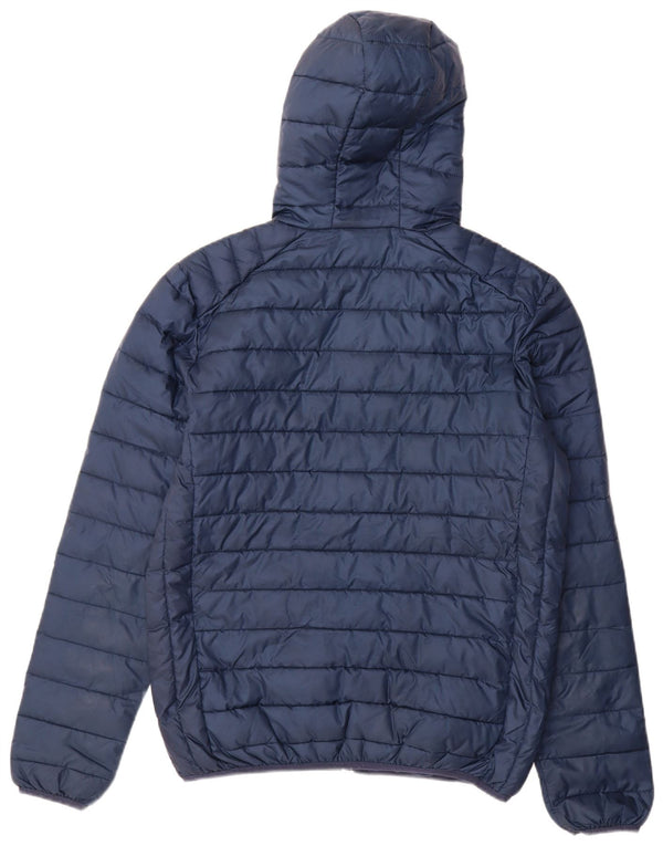Jaqueta masculina acolchoada com capuz Ellesse UK 38 poliéster azul marinho médio