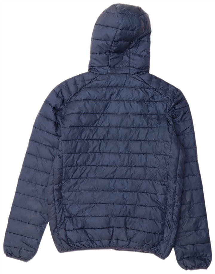 Jaqueta masculina acolchoada com capuz Ellesse UK 38 poliéster azul marinho médio