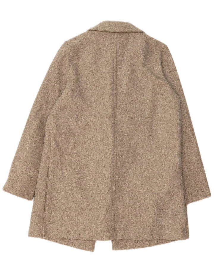 Zara Womens Open Oversized Blazer Jacket Reino Unido 10 Pequeno Bege