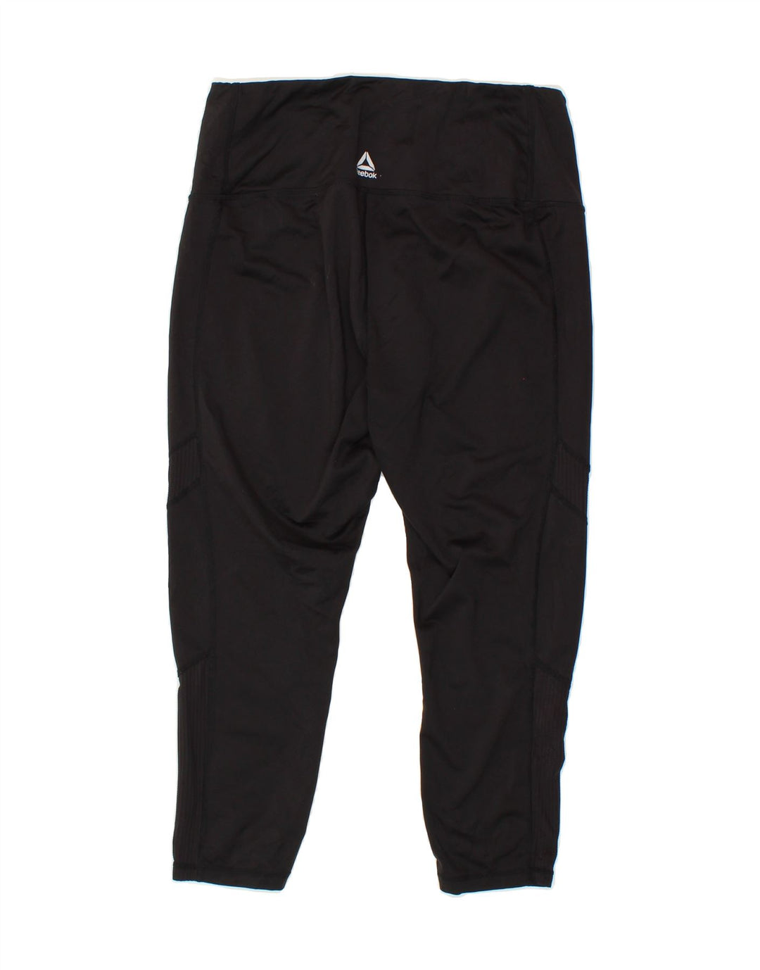 REEBOK Womens Crop Leggings UK 16 Large  Black Vintage Reebok and Second-Hand Reebok from Messina Hembry 