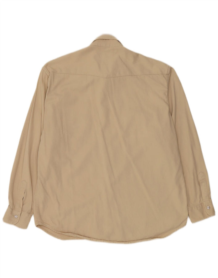 Camisa masculina Carrera grande algodão bege