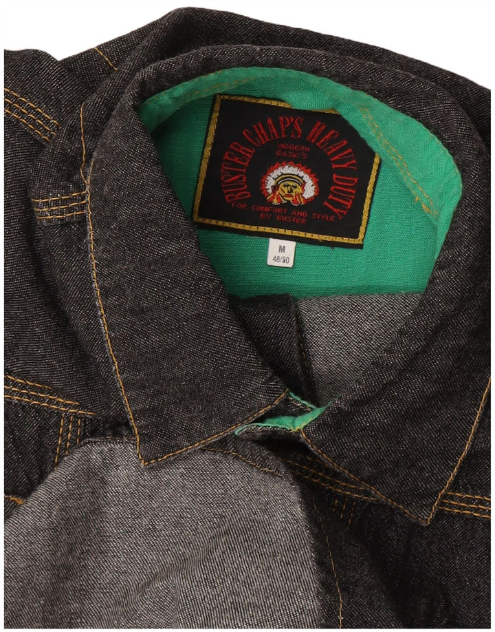 Camisa jeans masculina BUSTER IT 48/50 preta média