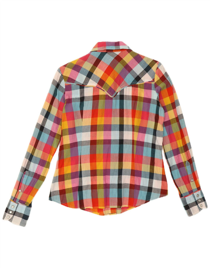 Camisa feminina Marlboro Classics IT 42 algodão xadrez médio multicolorido