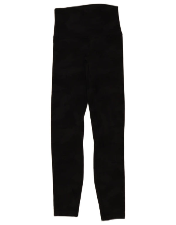 Lululemon Leggings feminino US 2 XS preto colorblock