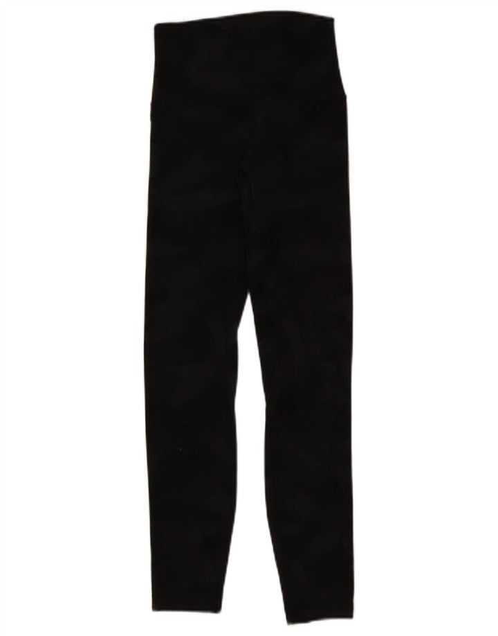 Lululemon Leggings feminino US 2 XS preto colorblock