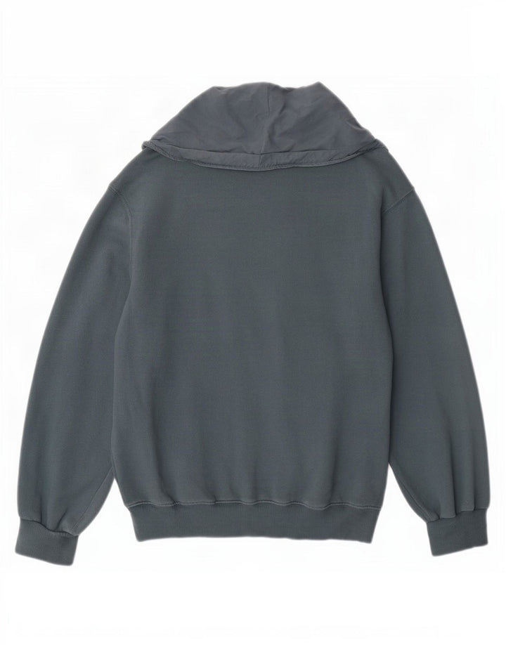 Zara moletom feminino oversized jumper UK 14 algodão cinza médio
