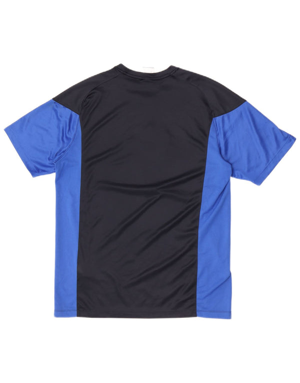 Camiseta Nike Masculina Dri Fit Graphic Top Grande Azul Marinho Colourblock Poliéster