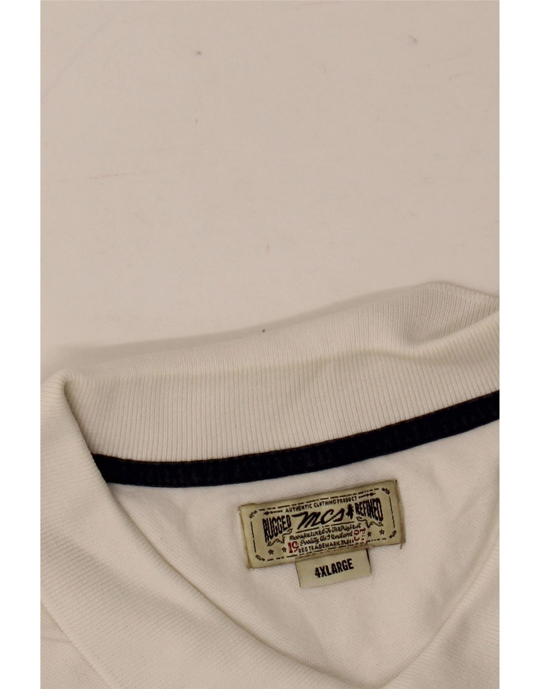 Camisa polo masculina Marlboro Classics 4XL branca