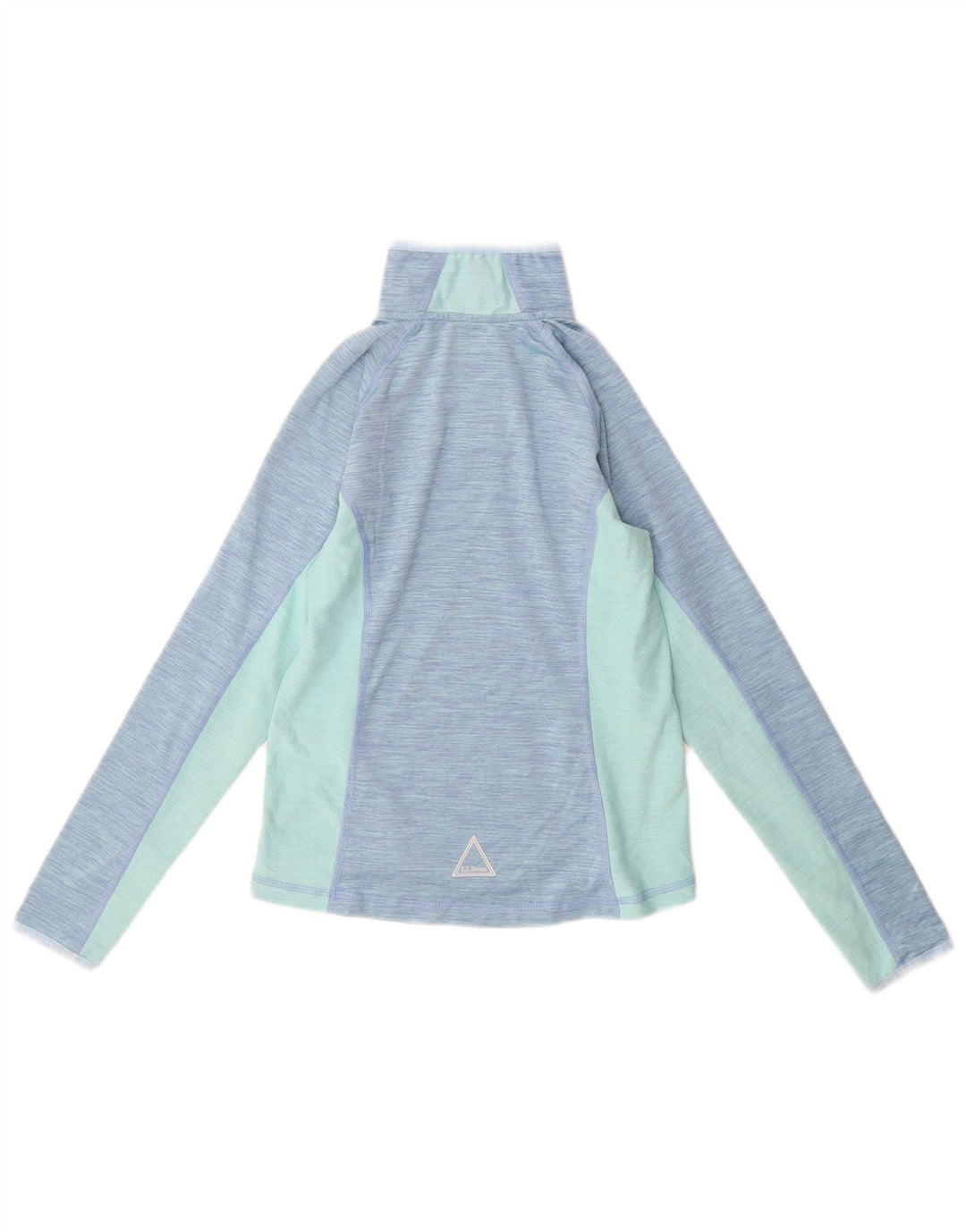 L.L.Bean Suéter pulôver feminino de 7 a 8 anos pequeno azul colorblock