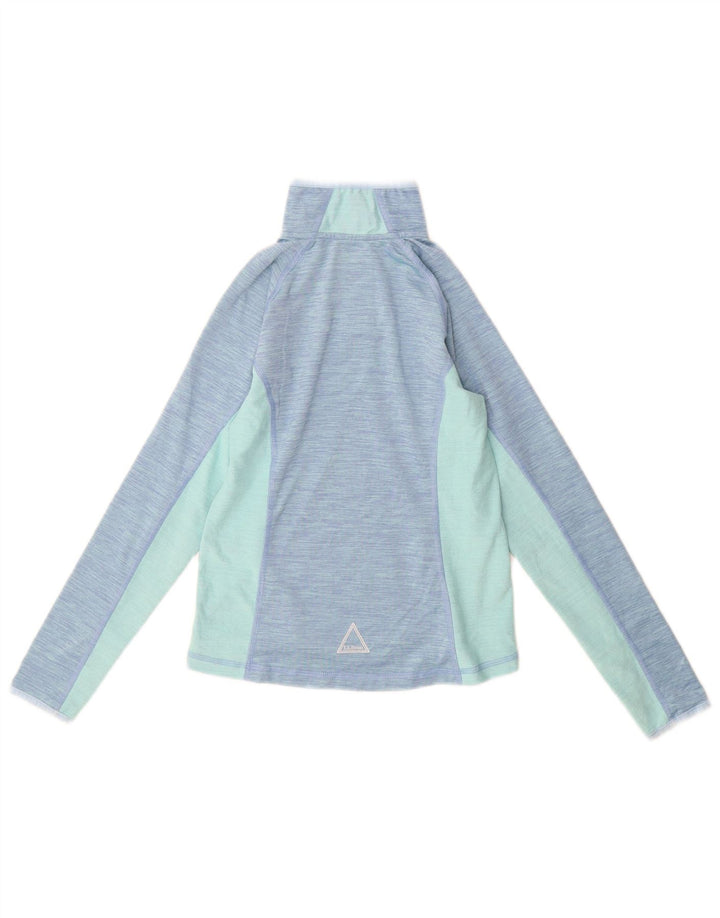L.L.Bean Suéter pulôver feminino de 7 a 8 anos pequeno azul colorblock
