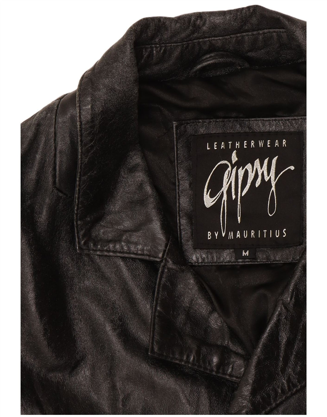 Casaco de couro masculino Gipsy UK 38 couro preto médio