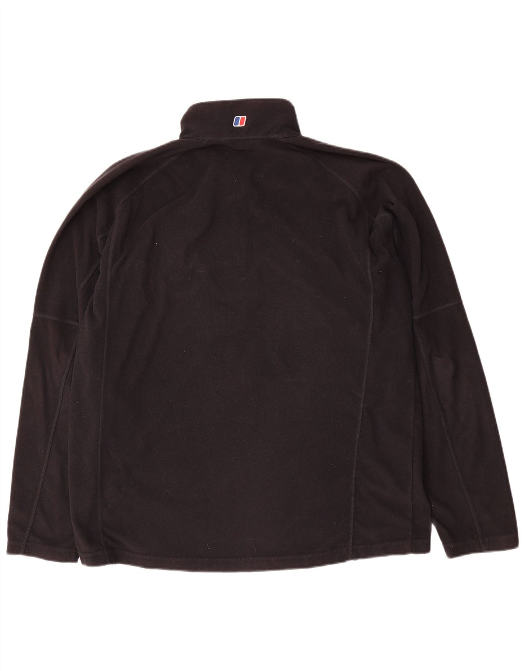 Berghaus Suéter masculino de lã com zíper e gola XL poliéster preto
