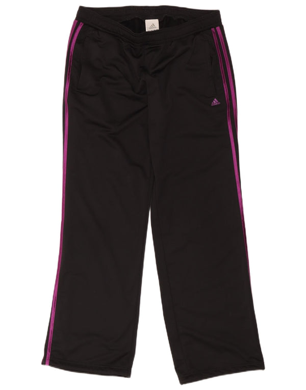 Calça de treino feminina Adidas UK 12/14 médio preto poliéster