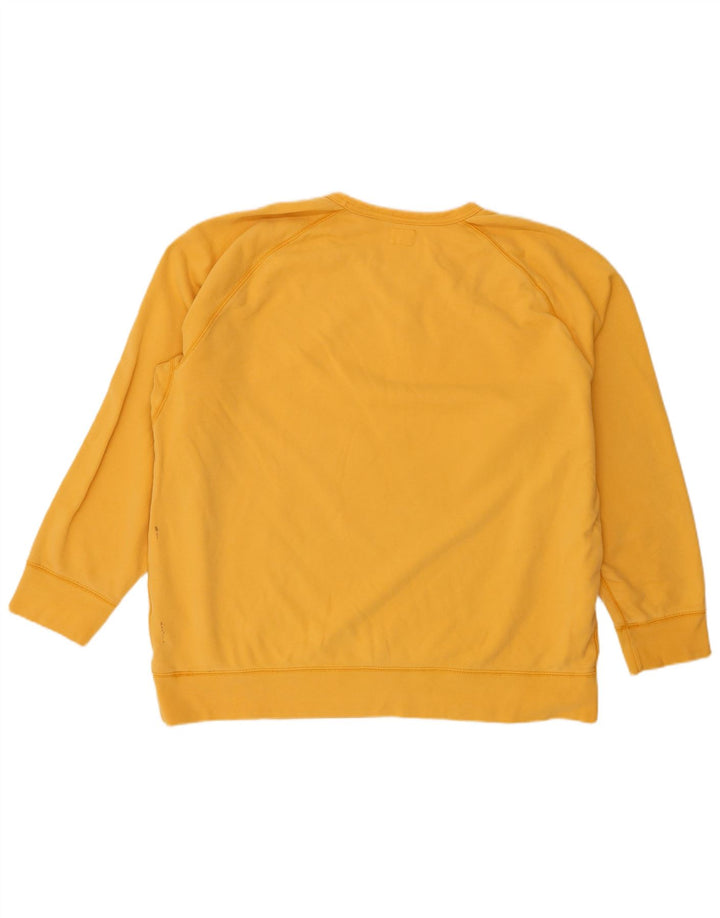 Moletom oversized feminino Levi's UK 20 2XL algodão amarelo