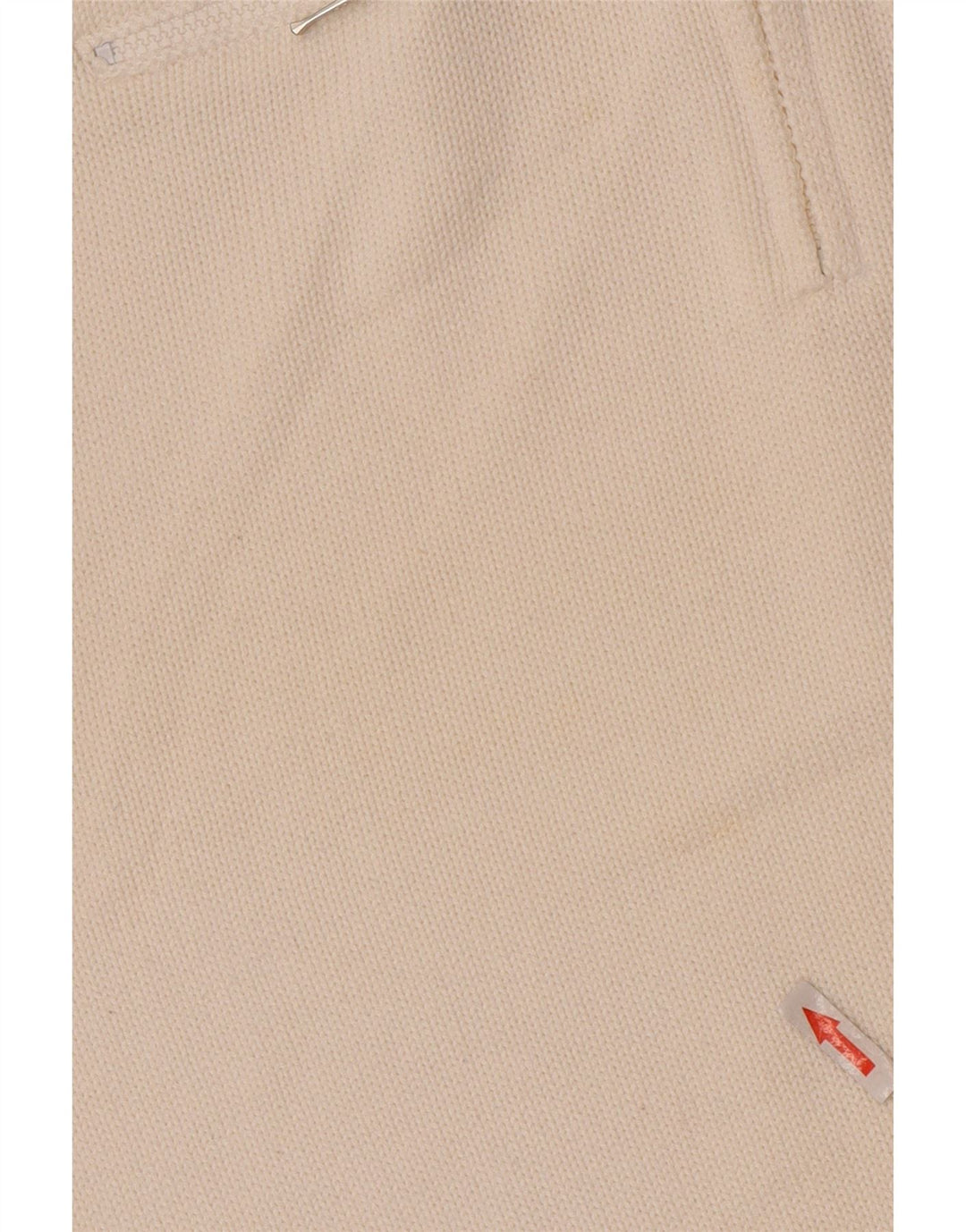 Suéter feminino vintage com decote em zíper UK 14 grande branco