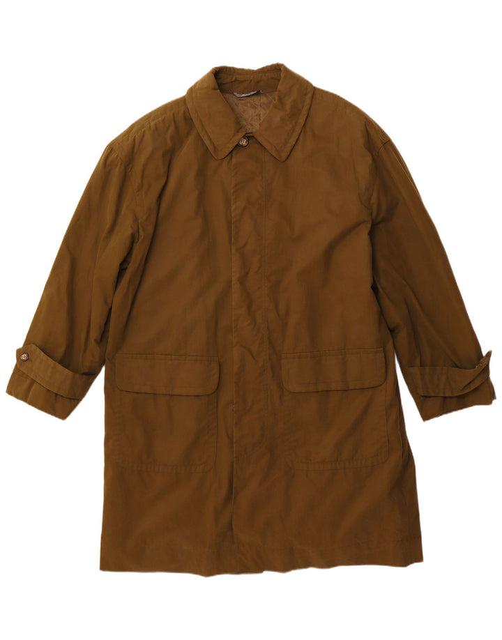 Sobretudo masculino BYBLOS IT 50 grande algodão cáqui