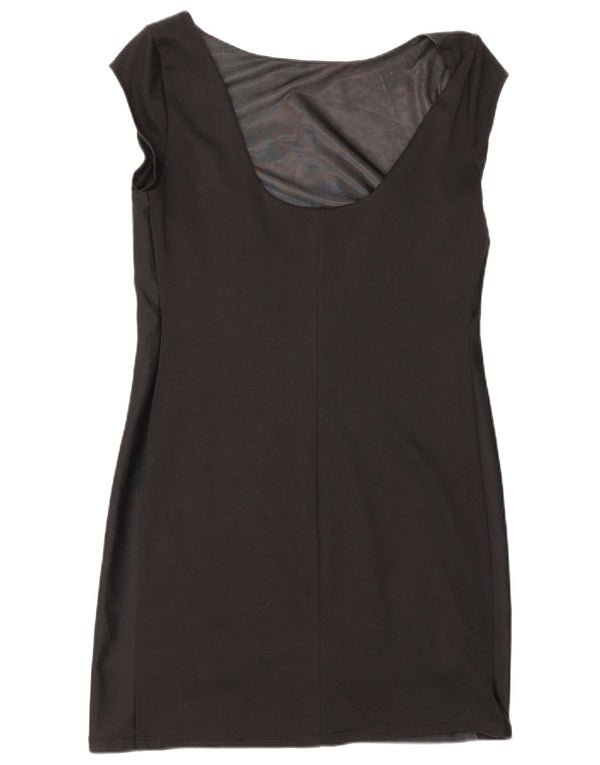 Vestido bainha feminino Desigual UK 12 médio preto floral