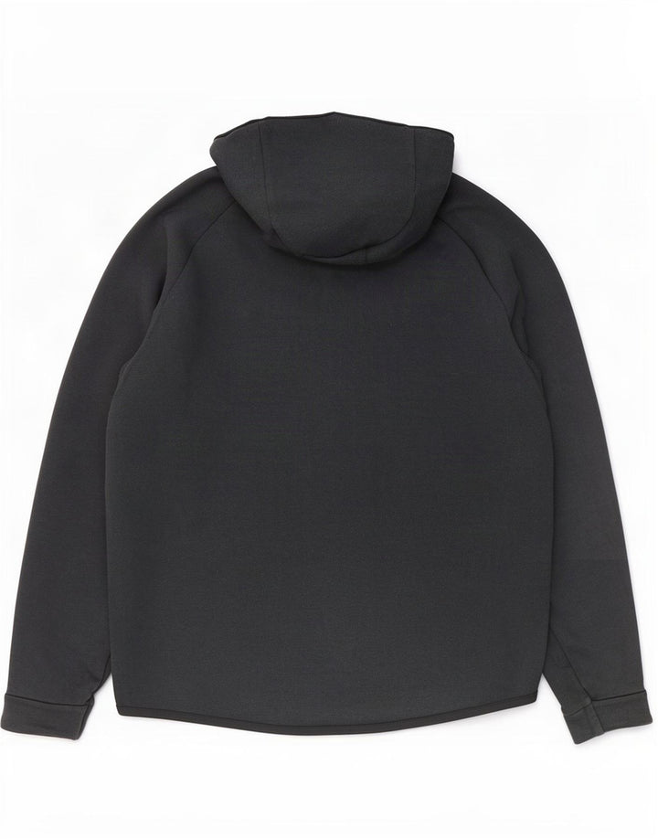 Suéter Nike masculino com capuz e zíper grande de algodão preto