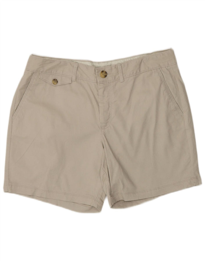 Shorts Chino feminino DOCKERS US 12 grande W33 algodão cinza