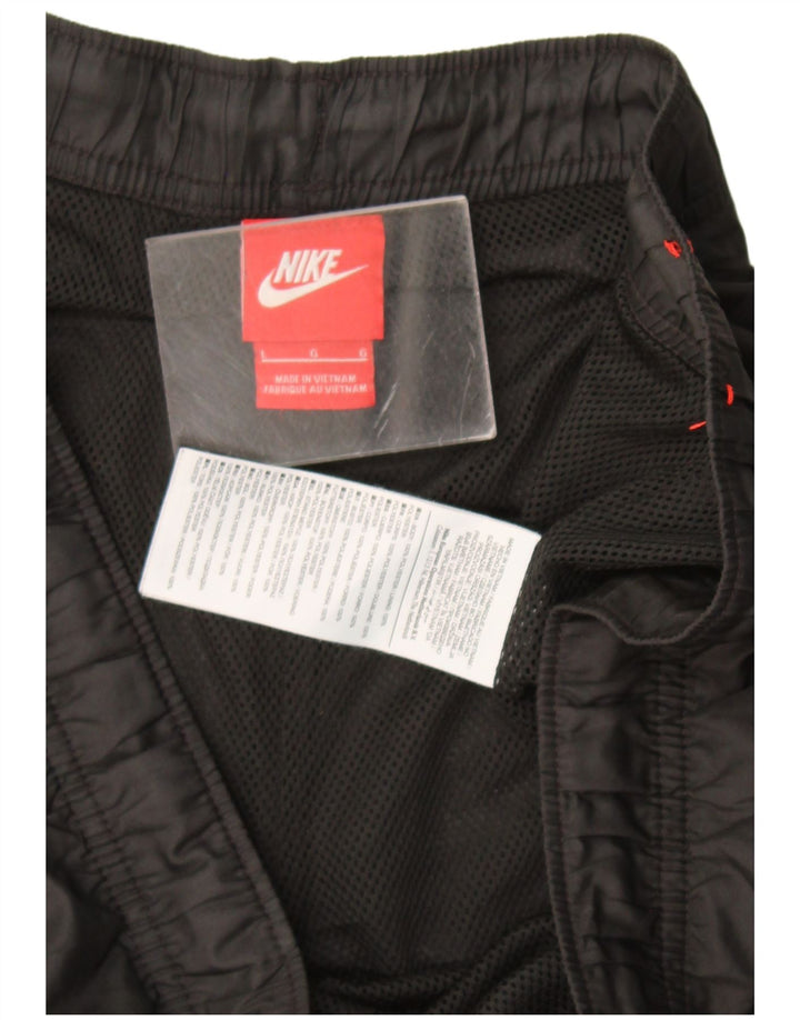 Shorts esportivos gráficos masculinos Nike grande poliéster preto