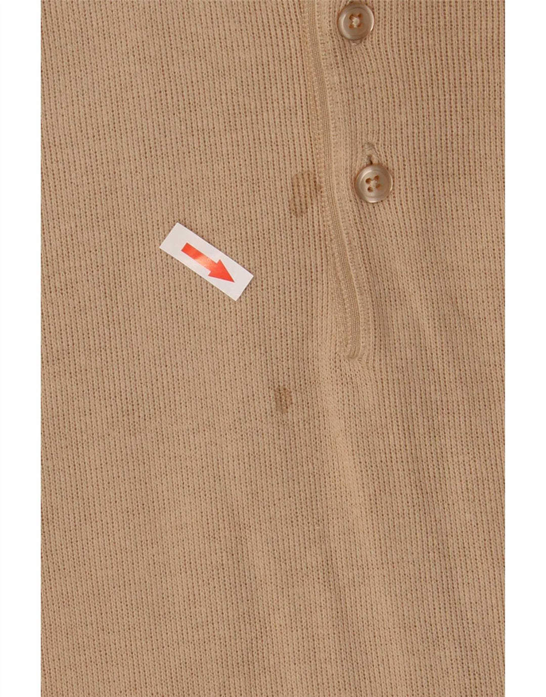 Suéter masculino Gant com gola polo e algodão bege grande
