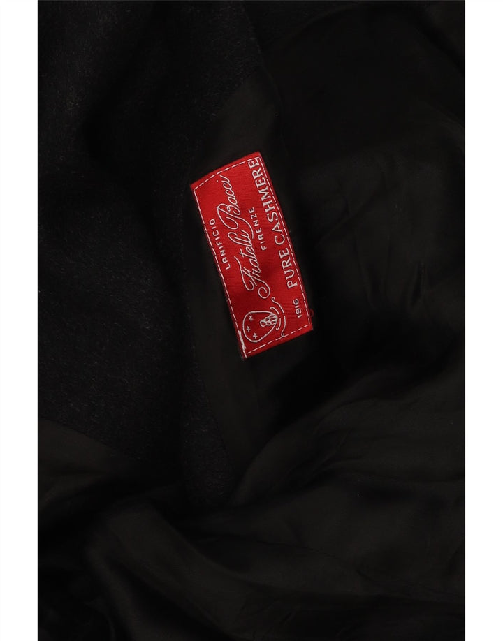 Sobretudo masculino Fratelli Bacci UK 40 grande caxemira cinza