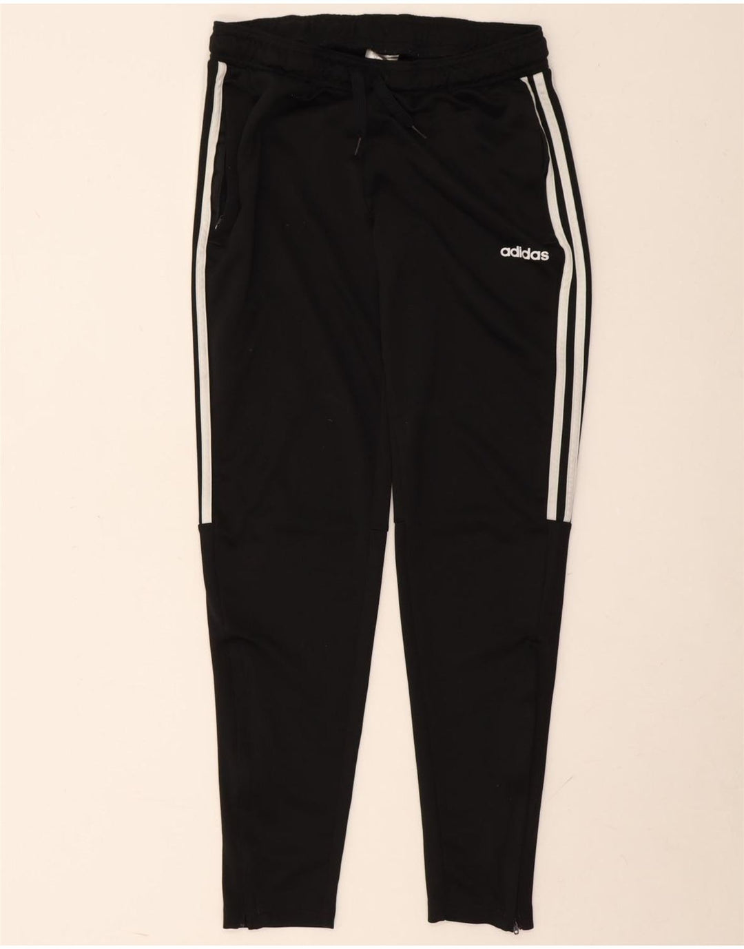 Calças de treino femininas Adidas UK 12/14 médio preto