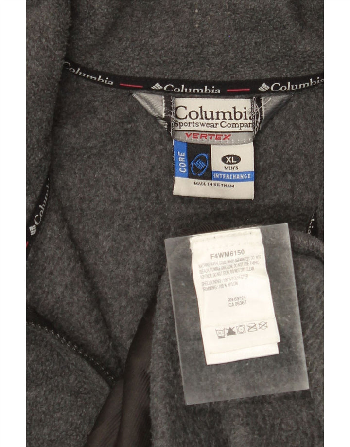 Jaqueta de lã masculina COLUMBIA UK 42 XL cinza Colourblock poliéster