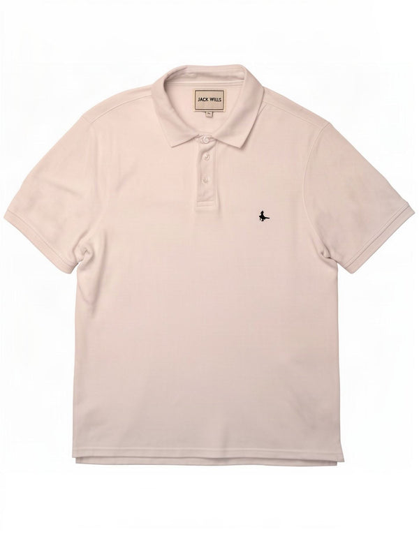 Camisa polo masculina Jack Wills 2XL algodão branco