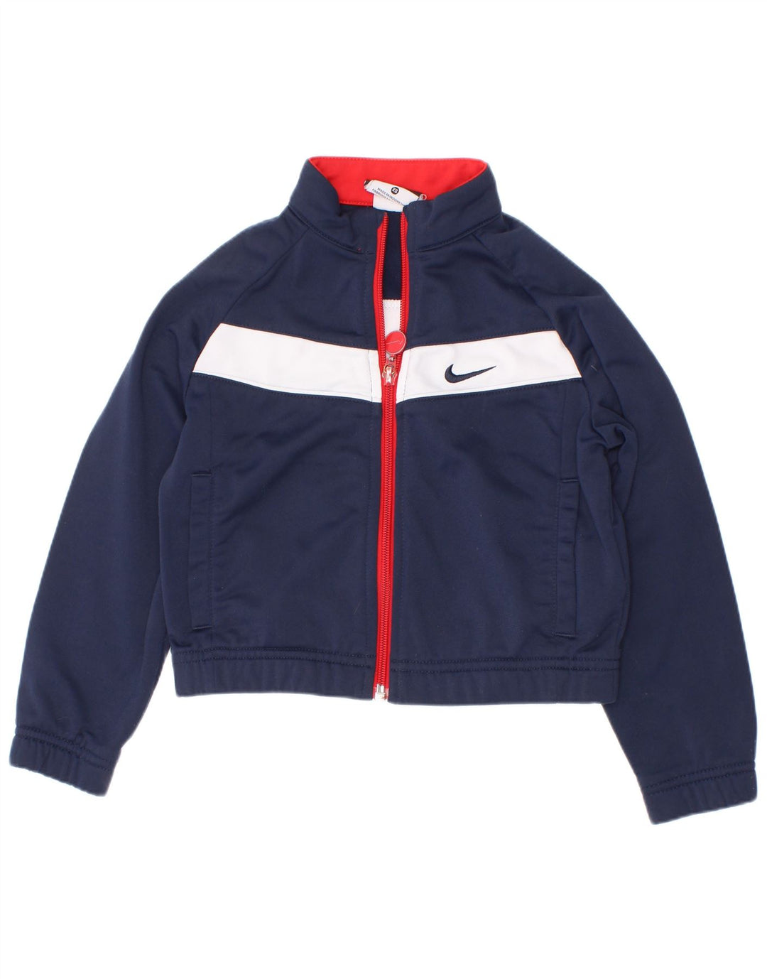 Jaqueta Nike Boys Tracksuit Top 3-4 Anos XS Azul Marinho Colorblock Poliéster